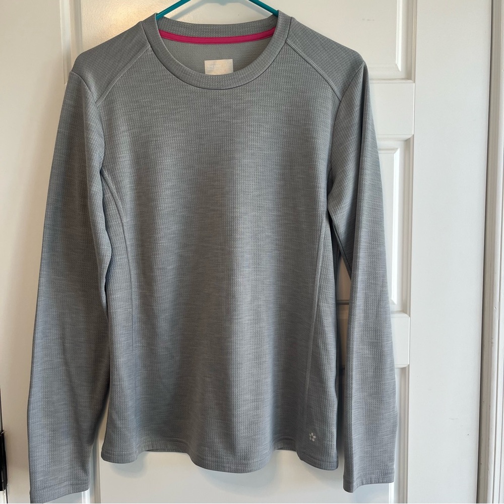 Tuff Athletics Gray Thermolite Long Sleeve Tee